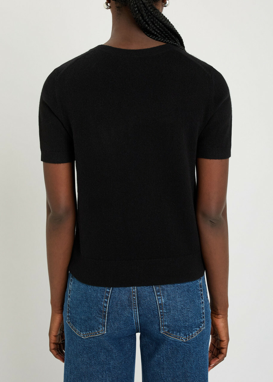 Vince Cash Wool-blend T-shirt Black