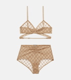 Gucci - GG Star tulle bra and underwear set