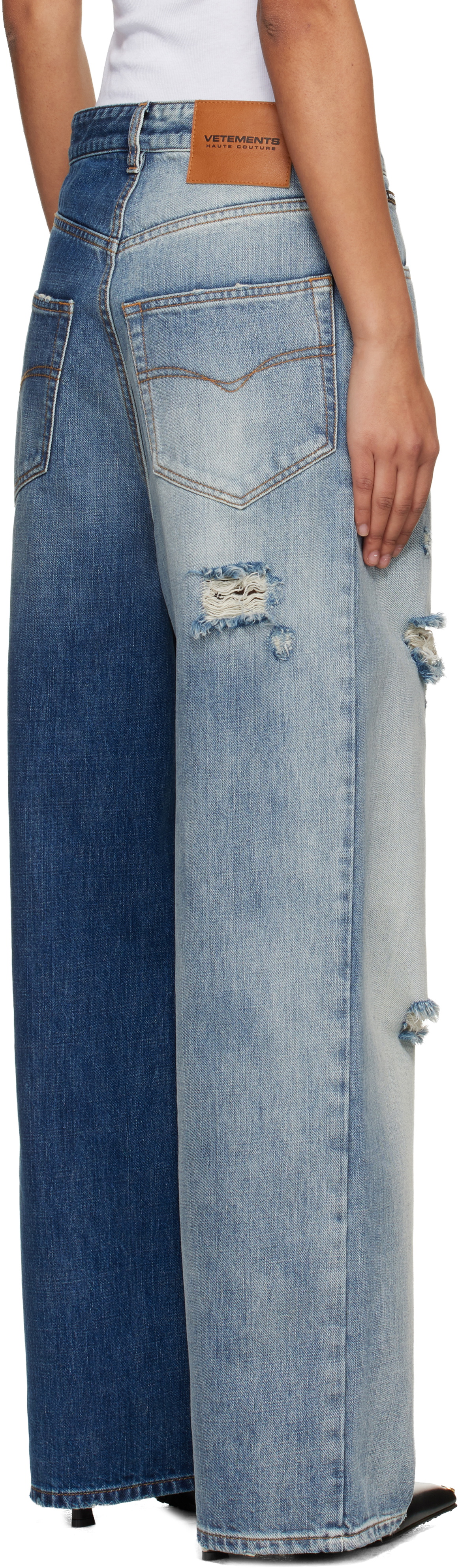 VETEMENTS Blue Degrade Effect Jeans