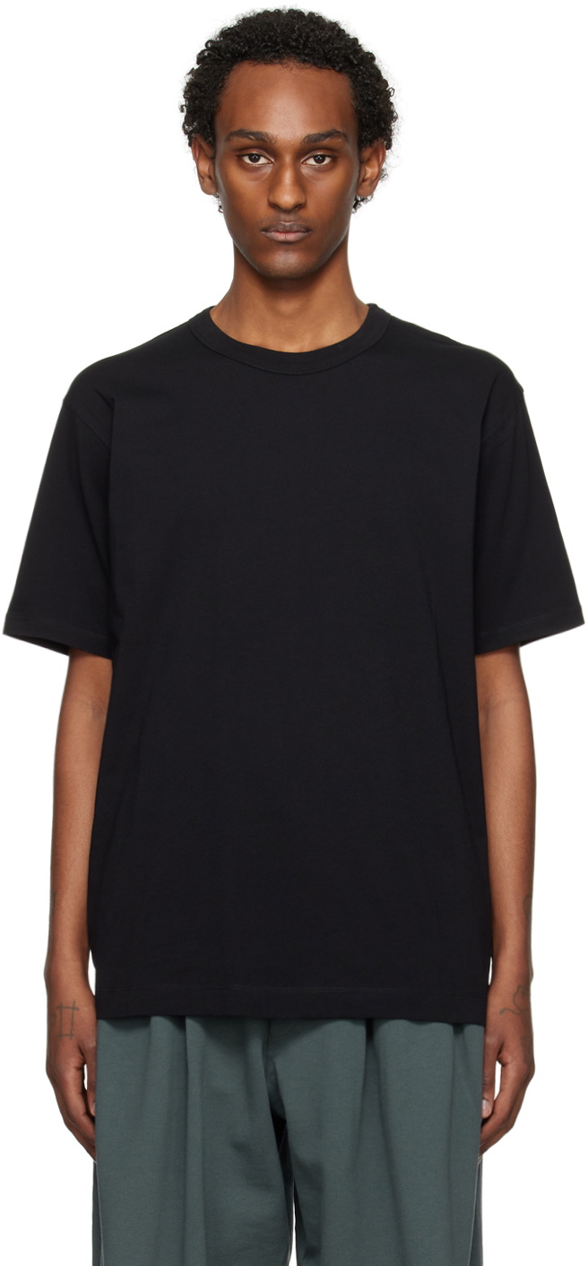 Dries Van Noten Black Dropped Shoulder T-Shirt Dries Van Noten