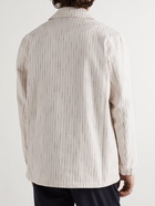 A Kind Of Guise - Campo Coach Striped Cotton-Blend Jacket - Neutrals