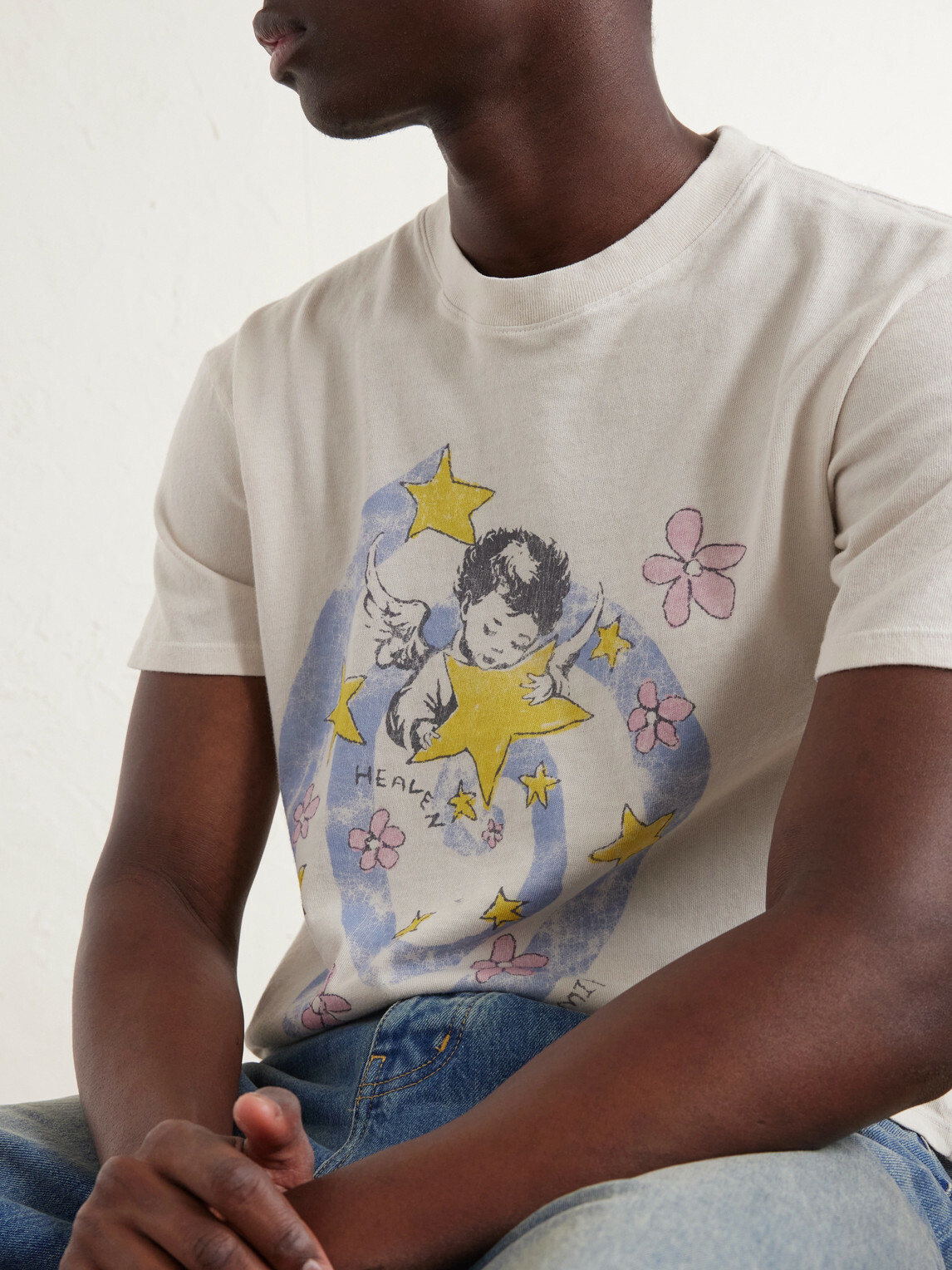 NAHMIAS - Heaven Printed Cotton-Jersey T-Shirt - White