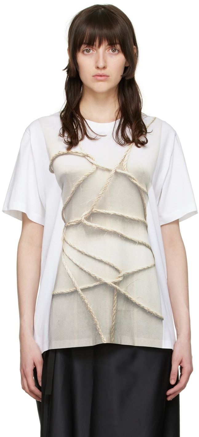 MM6 White Cotton Sweatshirt
