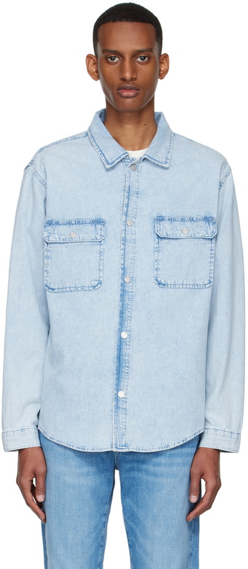 Photo: Frame Blue Cotton Shirt