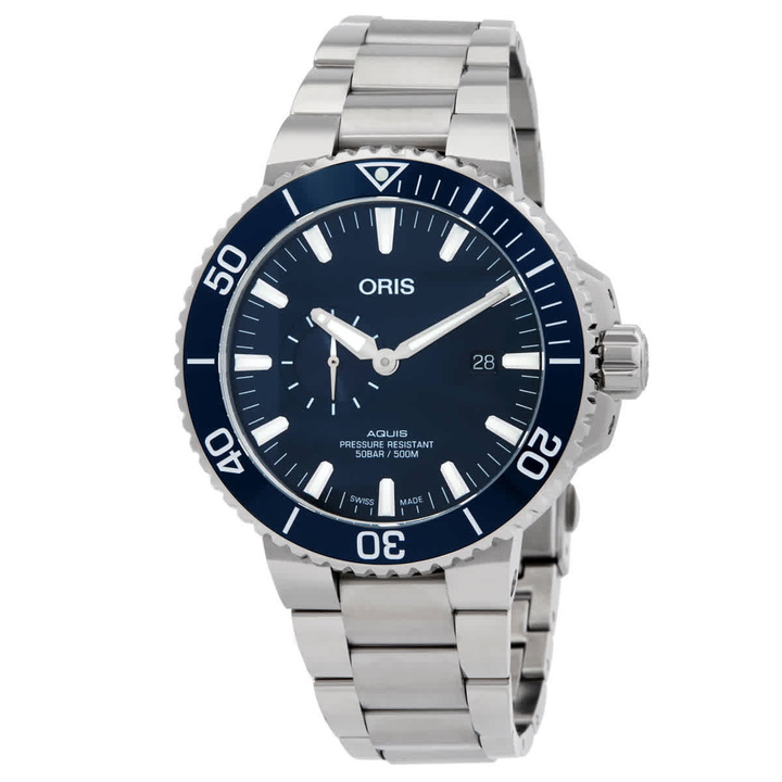 Photo: Oris Oris Aquis Chronograph Automatic Blue Dial Mens Watch 01 743 7733 4155-07 8 24 05PEB