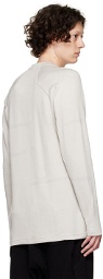 BYBORRE Gray Organic Cotton Long Sleeve T-Shirt
