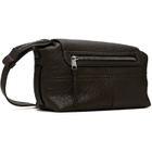 LEMAIRE Brown Bubble Lambskin Mini Soft Gear Bag
