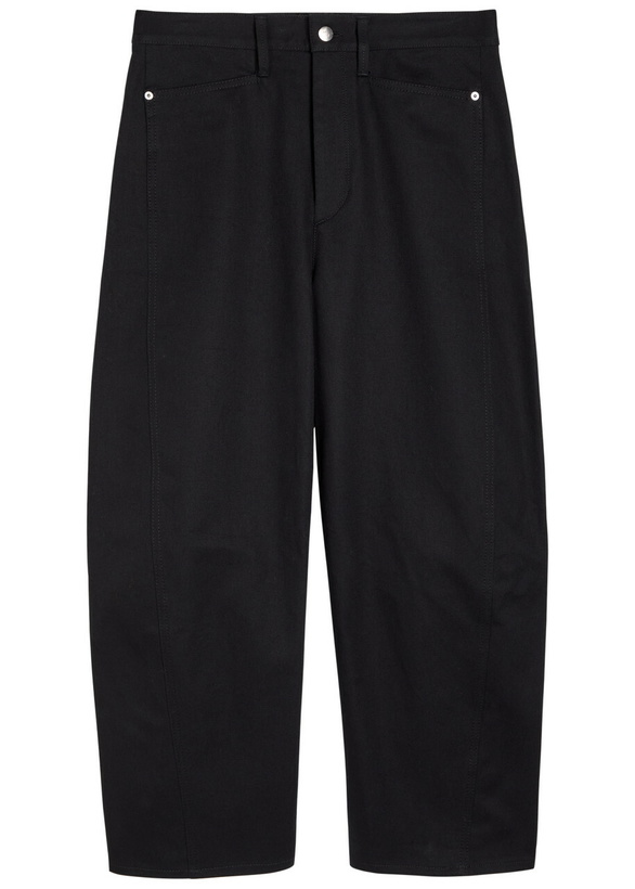 Photo: Maria Mcmanus Bow Crop Barrel-leg Jeans Black