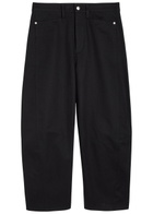 Maria Mcmanus Bow Crop Barrel-leg Jeans Black