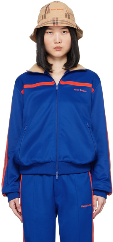 Photo: Wales Bonner Blue adidas Originals Edition Stand Collar Track Jacket