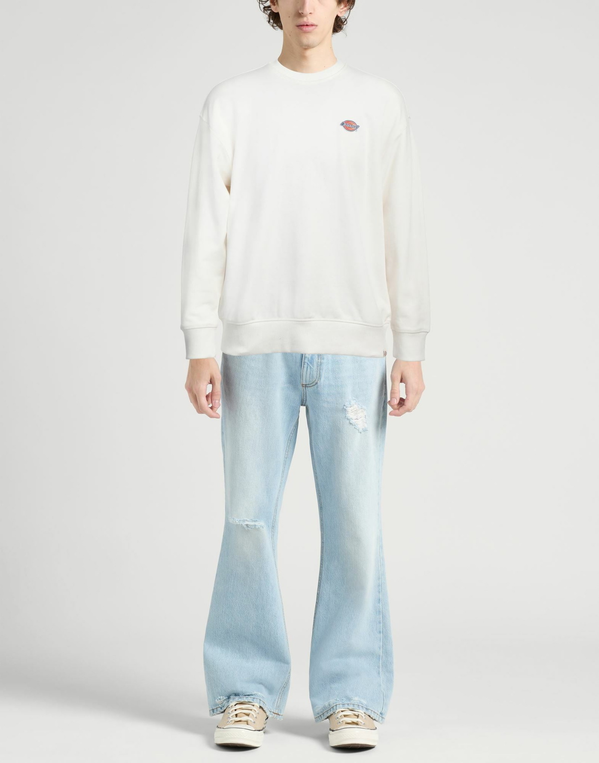 Dickies Mens Sweatshirt Ivory
