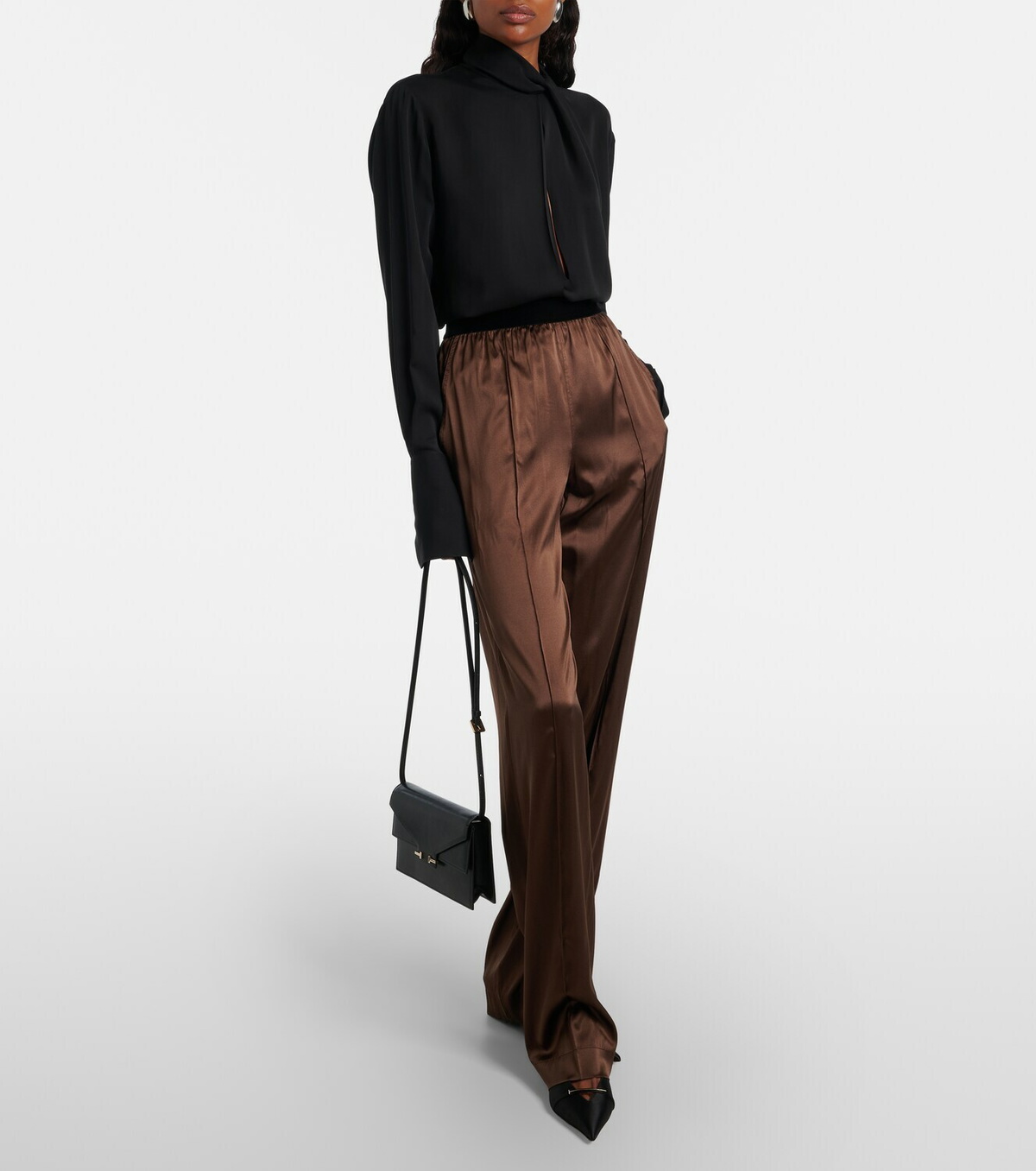 Tom Ford T Mini leather crossbody bag