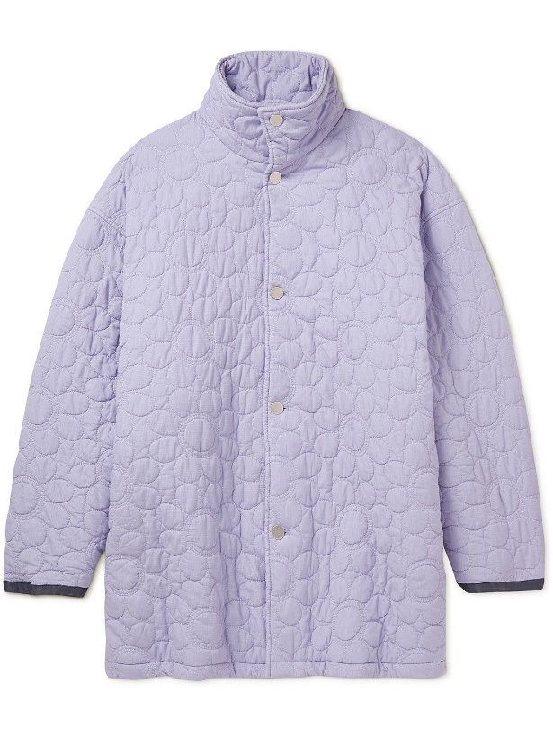 Photo: Acne Studios - Quilted Padded Cotton Jacket - Purple