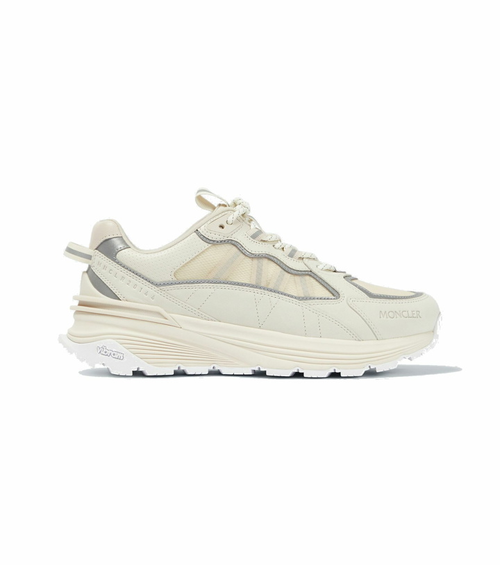 Photo: Moncler - Lite Runner leather-trimmed sneakers