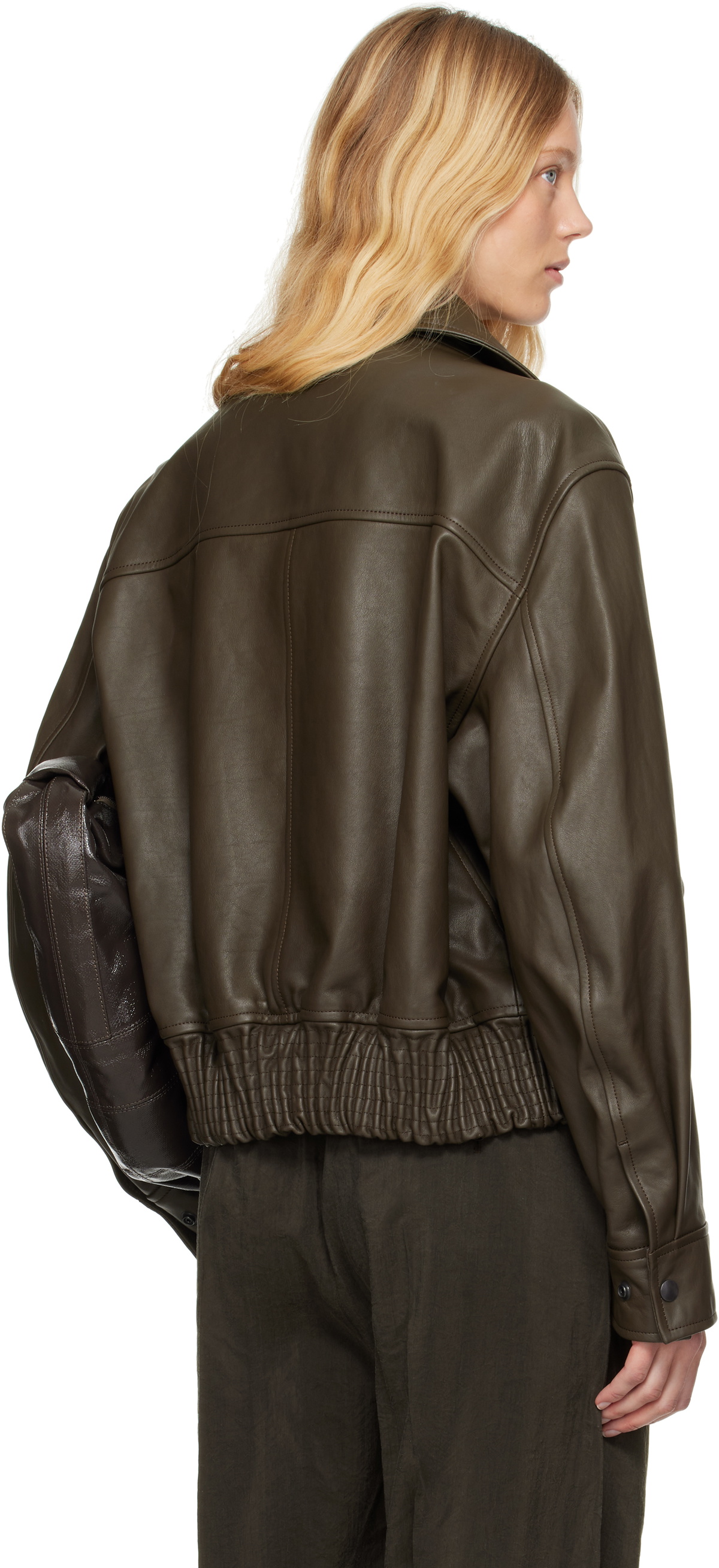 LEMAIRE Brown Soft Nappa Leather Jacket Lemaire LEMAIRE Brown Soft Nappa Leather Jacket Lemaire
