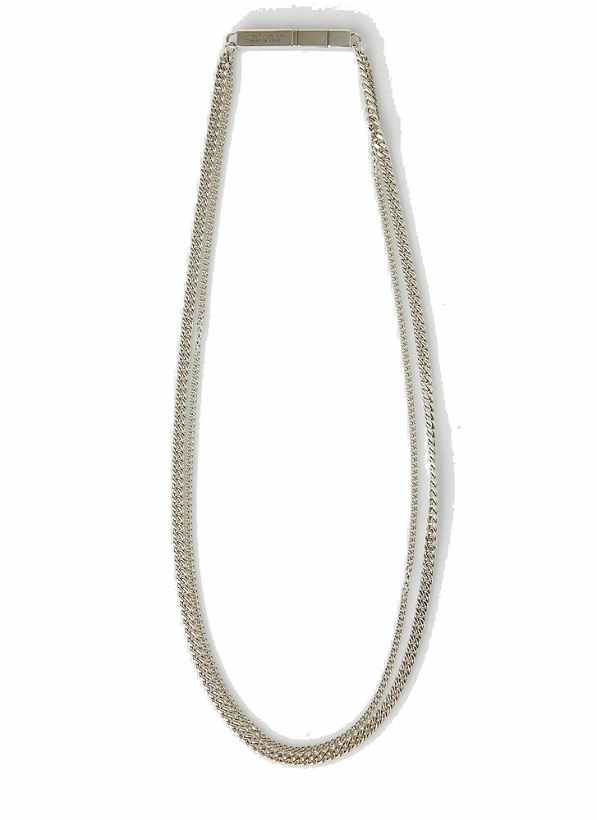 Photo: Double Chain Necklace in Silver