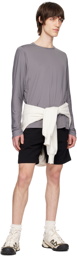 The North Face Gray Dune Sky Long-Sleeve T-Shirt