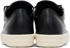 Rick Owens Black Temple Strap Low Sneakers