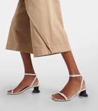 Loewe Petal Brush leather sandals