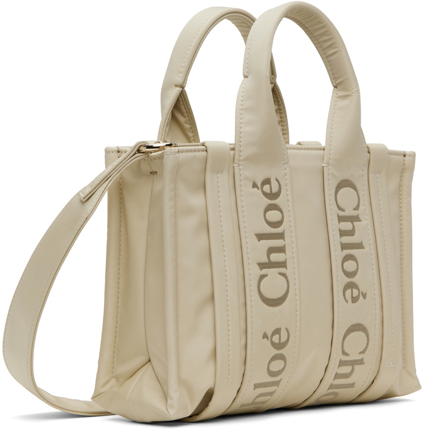 Chloé Off-White Small Woody Tote