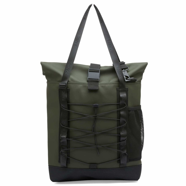 Photo: Rains Men's Trail Rolltop Tote Bag in Green 