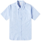 Norse Projects Men's Ivan Oxford Monogram Shirt in Pale Blue