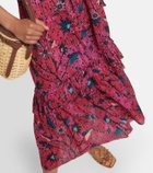 Ulla Johnson Josette tiered cotton-blend midi skirt