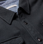 Outerknown - Blanket Appliquéd Organic Cotton-Twill Overshirt - Black