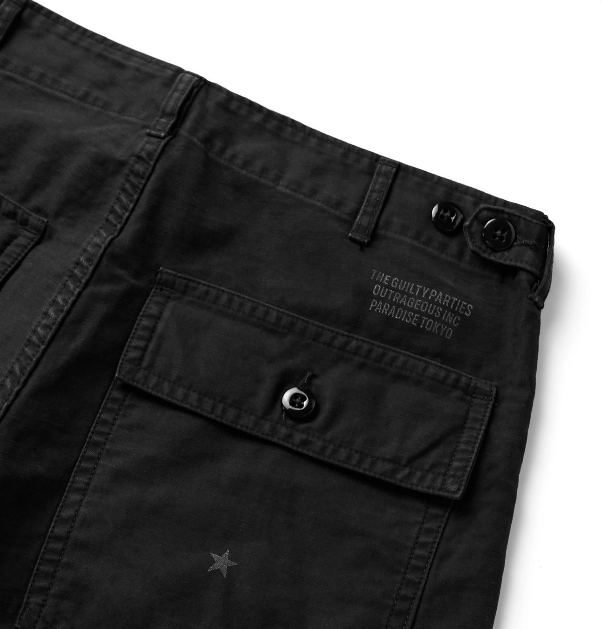 Wacko Maria - Blankline Johnny Cotton Trousers - Black