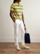 Polo Ralph Lauren - Slim-Fit Striped Cotton-Piqué Polo Shirt - Yellow