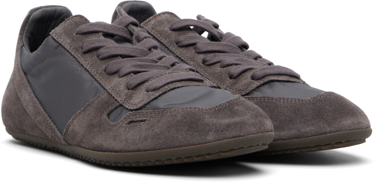 Rick Owens Gray Temple Minimal Sneakers