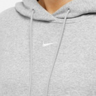 Nike Women's Phoenix Fleece Hoody in Dark Grey Heather/Sail