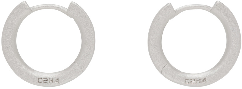 C2H4 Silver Basics Earrings