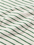 Howlin' - Psycho Killer Striped Cotton-Blend Terry T-Shirt - Green