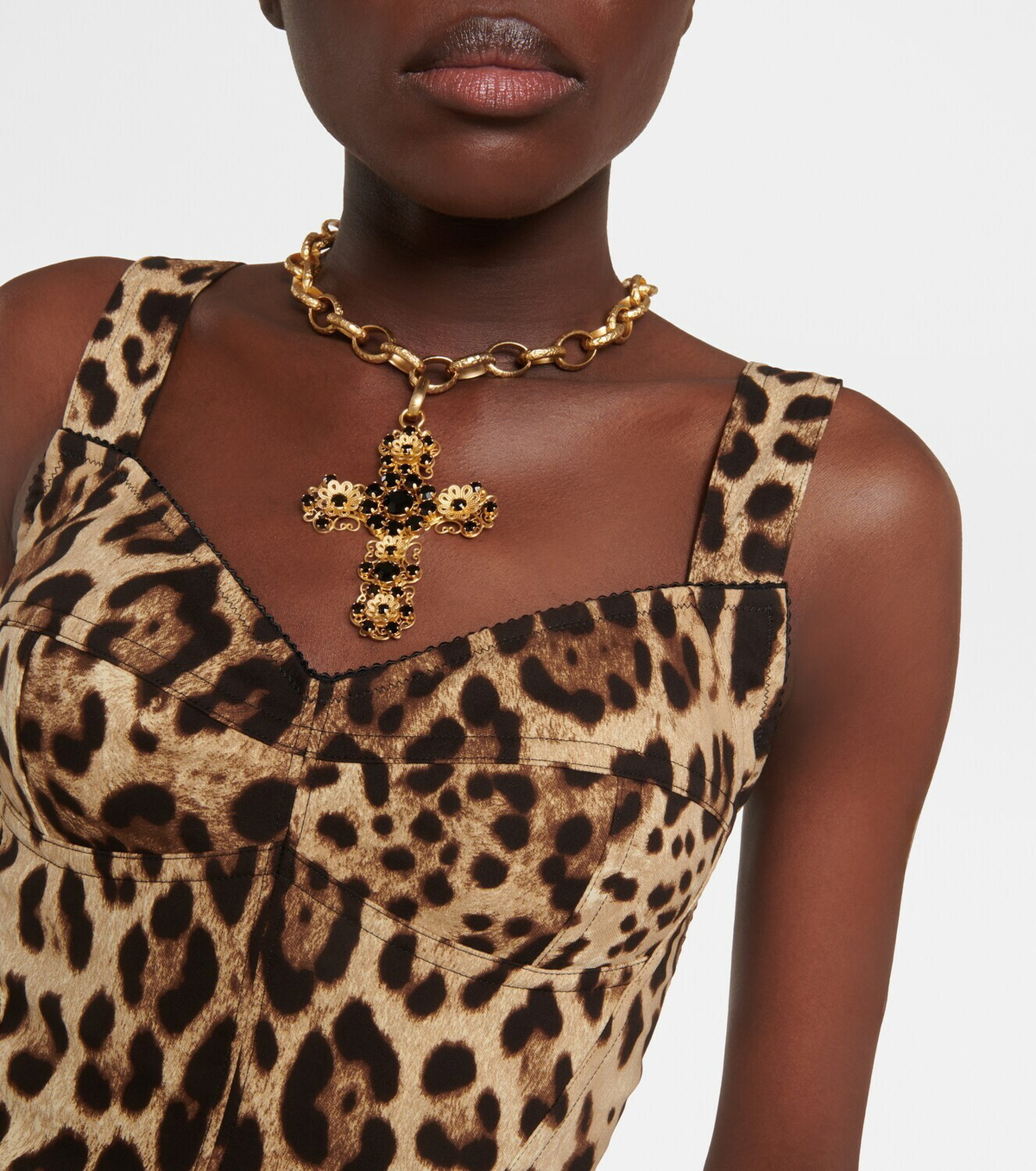 Dolce&Gabbana - Leopard-print corset bodysuit Dolce & Gabbana