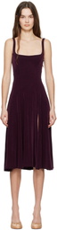 Mirror Palais Purple Linda Supermodel Midi Dress