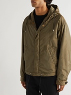 Dunhill - Convertible Moire Hooded Parka - Green