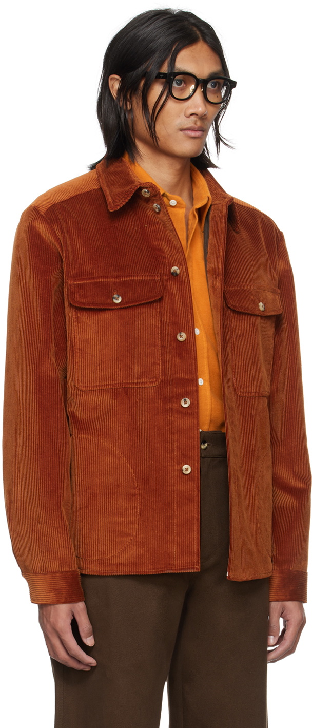 De Bonne Facture Orange Button Shirt De Bonne Facture