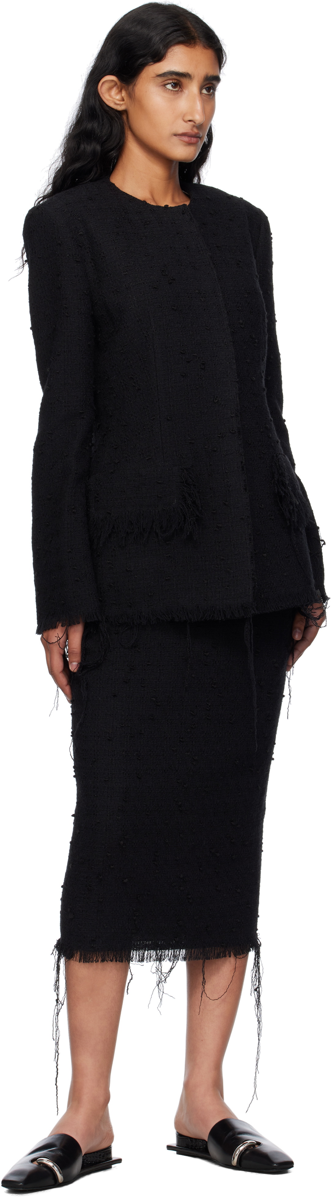 GIA STUDIOS Black Thalia Blazer