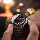 Duxot Henri Diver Automatic Red Dial Mens Watch DX-2060-55