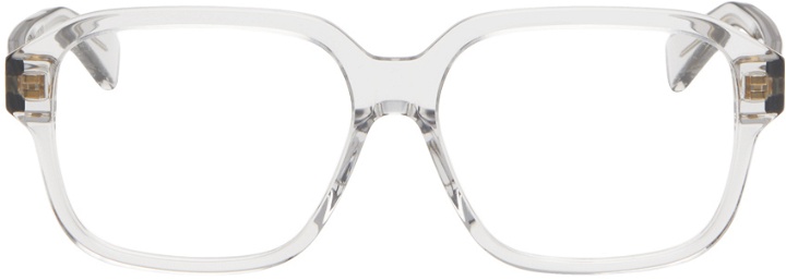 Photo: Bottega Veneta Gray Square Glasses