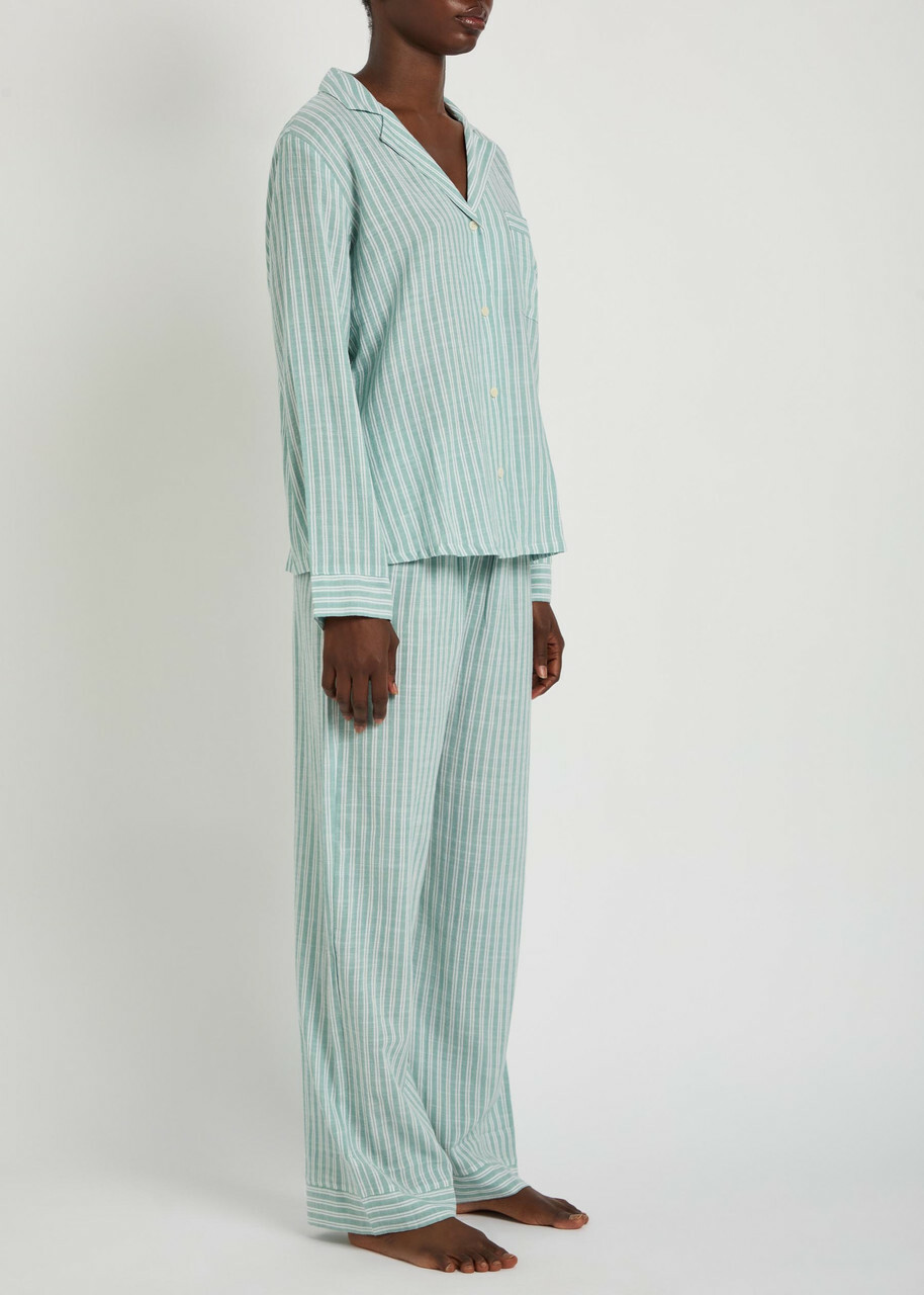 Eberjey Nautico Woven Pyjama set Green