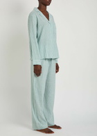 Eberjey Nautico Woven Pyjama set Green