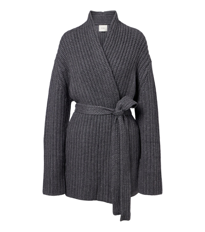 Photo: Lisa Yang Jacqueline cashmere wrap cardigan