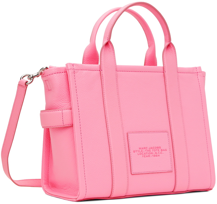 Marc Jacobs Pink 'The Leather Medium Tote Bag' Tote Marc Jacobs