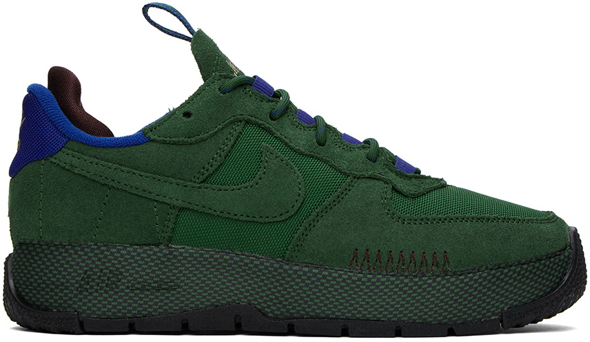 Nike Green & Blue Air Force 1 Wild Sneakers Nike