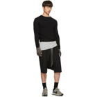 Rick Owens Black Lightening Level Round Neck Sweater