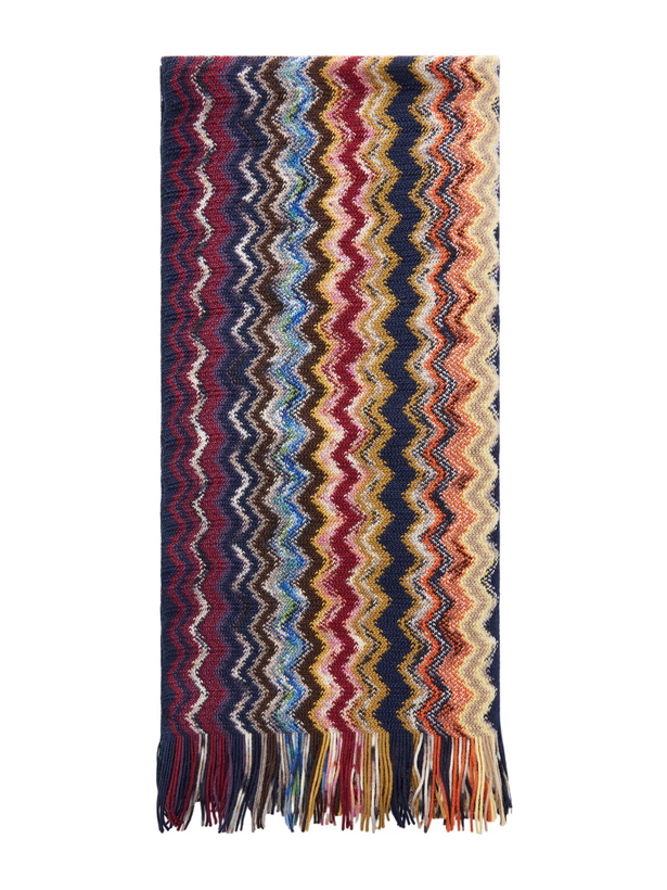 Photo: Missoni - Striped Crochet-Knit Wool Scarf - Multi