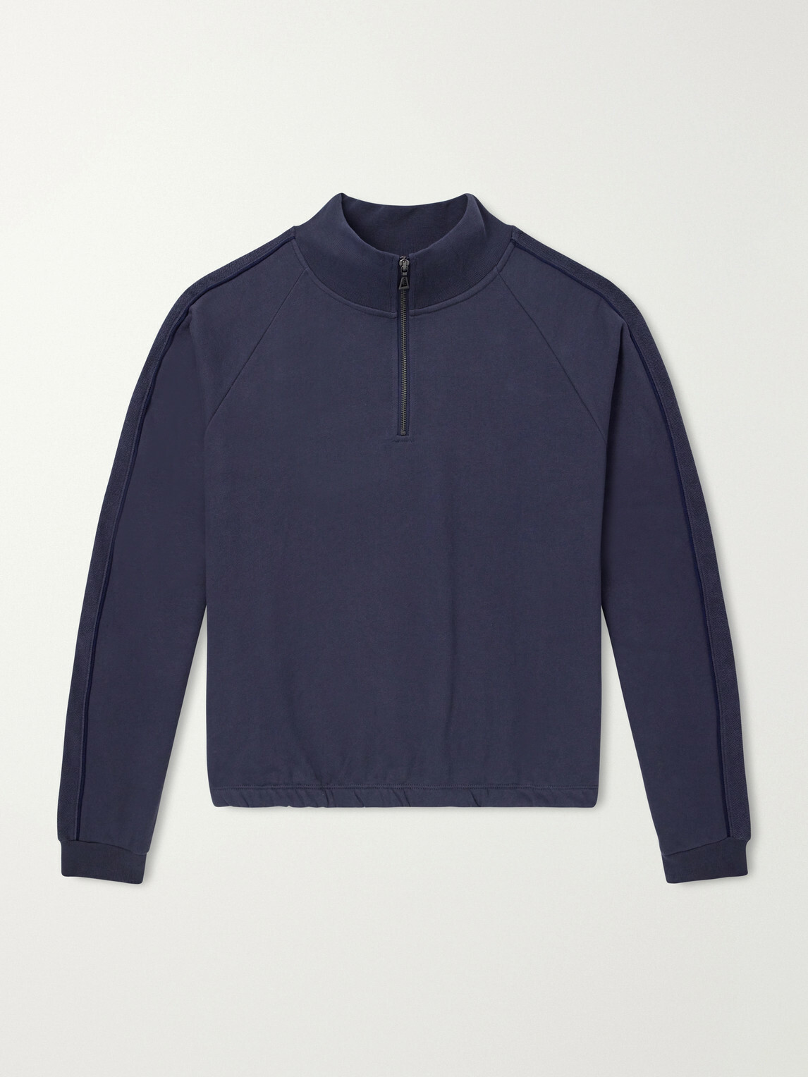 John Elliott - Cotton-Jersey Half-Zip Sweatshirt - Blue