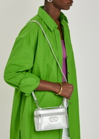 Marc Jacobs The Everyday Vanity Metallic Leather Cross-body bag - Silver - One Size